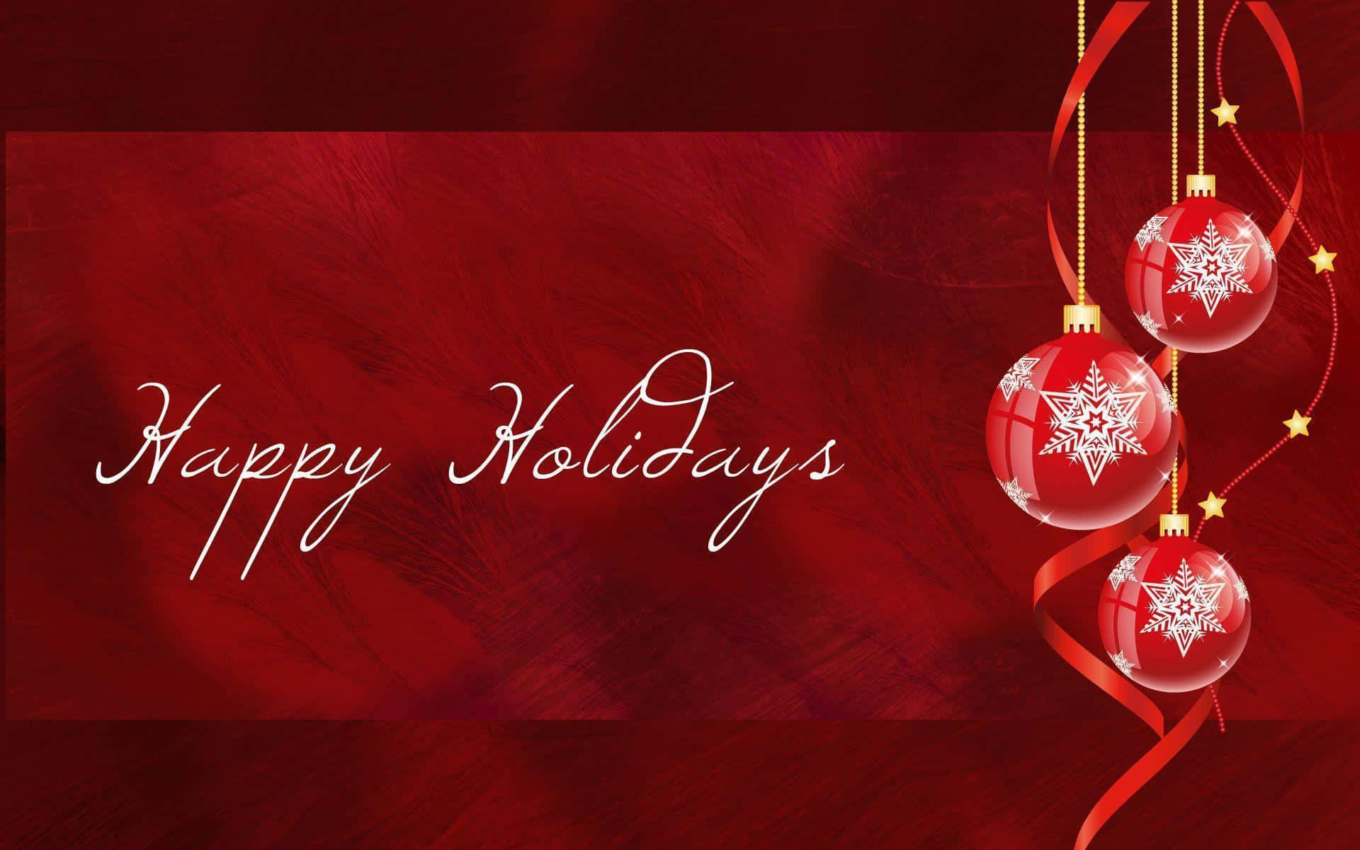 Celebrate Happy Holidays with This Sparkling Desktop Image Wallpaper