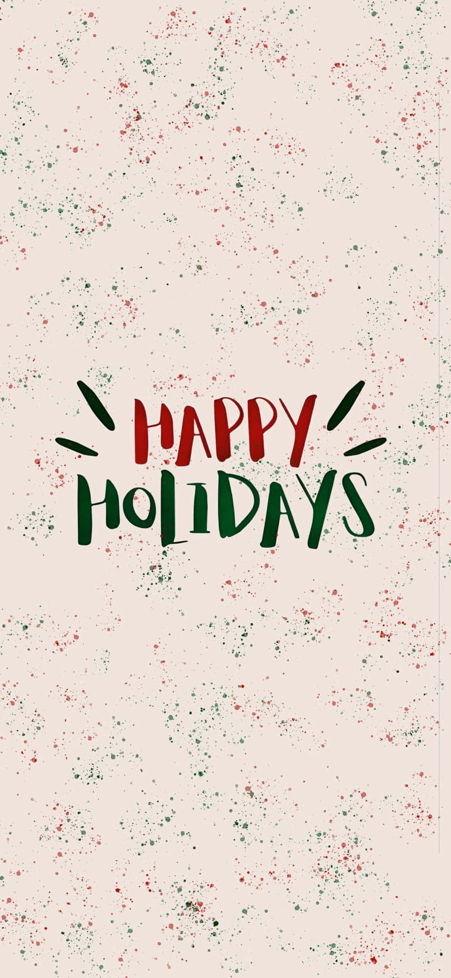 Happy Holidays Festive Greeting Wallpaper