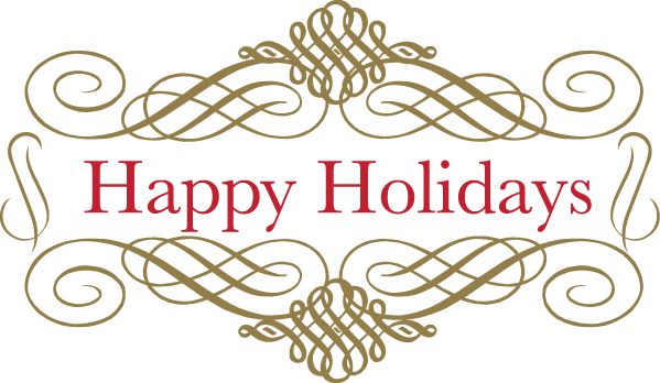 Happy Holidays Greeting Card Design PNG