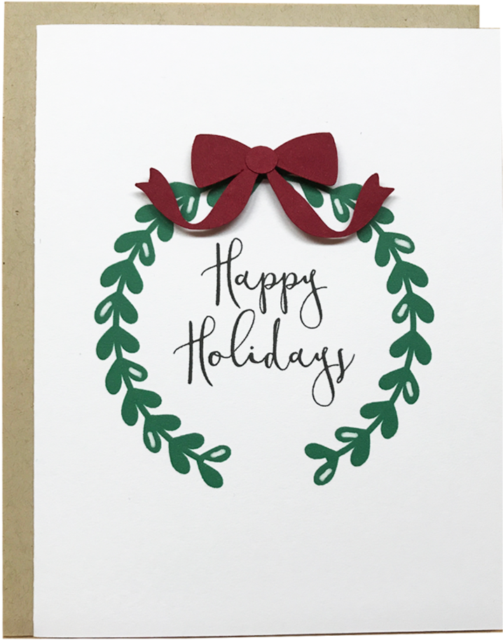 Happy Holidays Greeting Card PNG