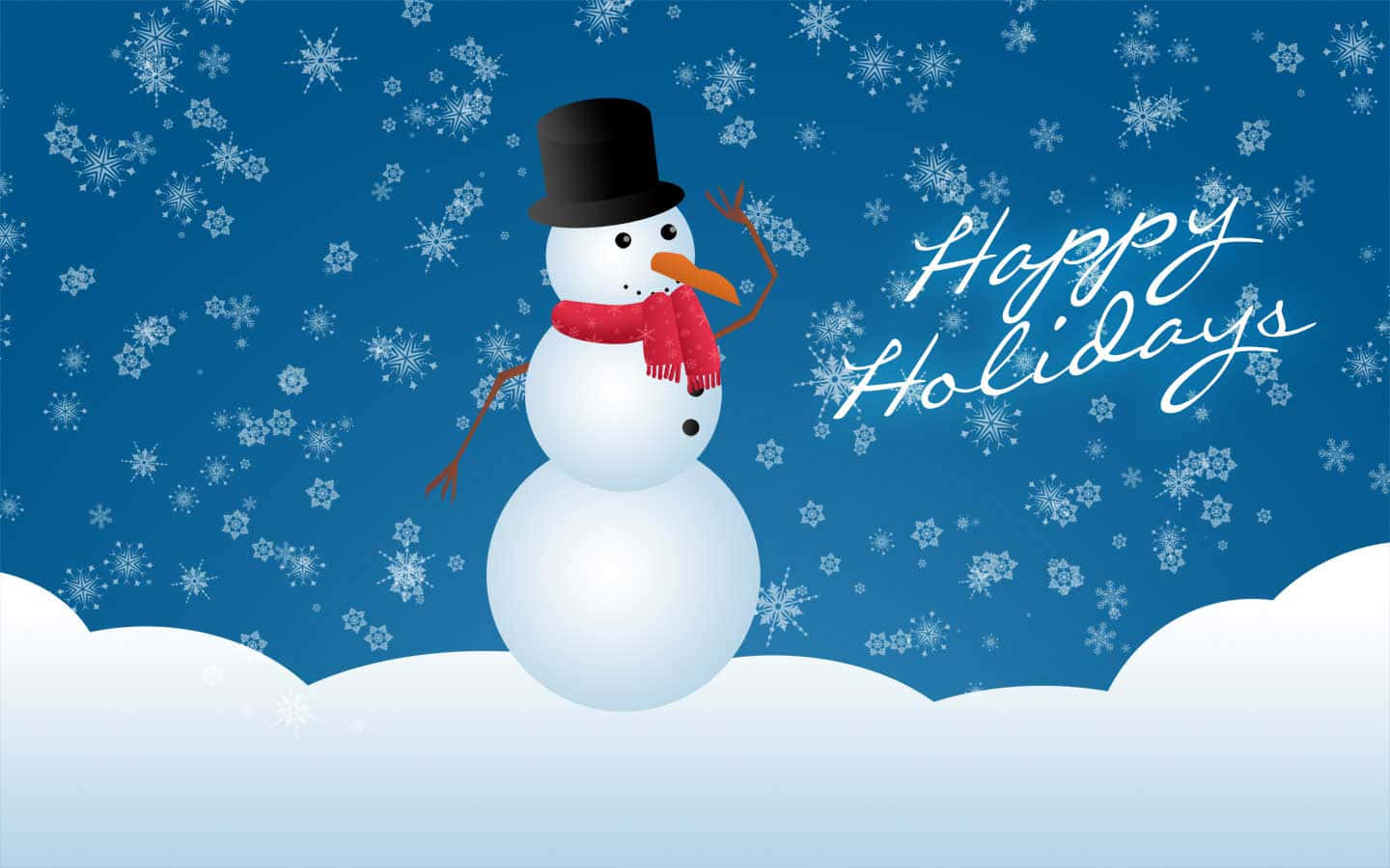 Snowman Happy Holidays Picture