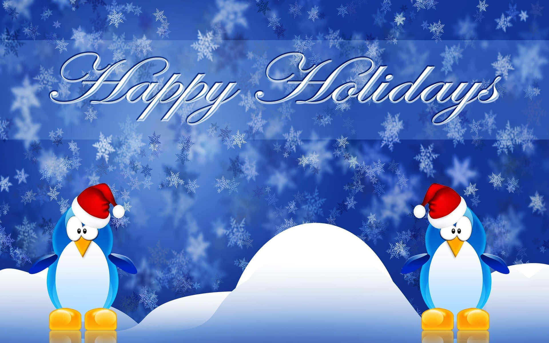 Penguin Happy Holidays Picture