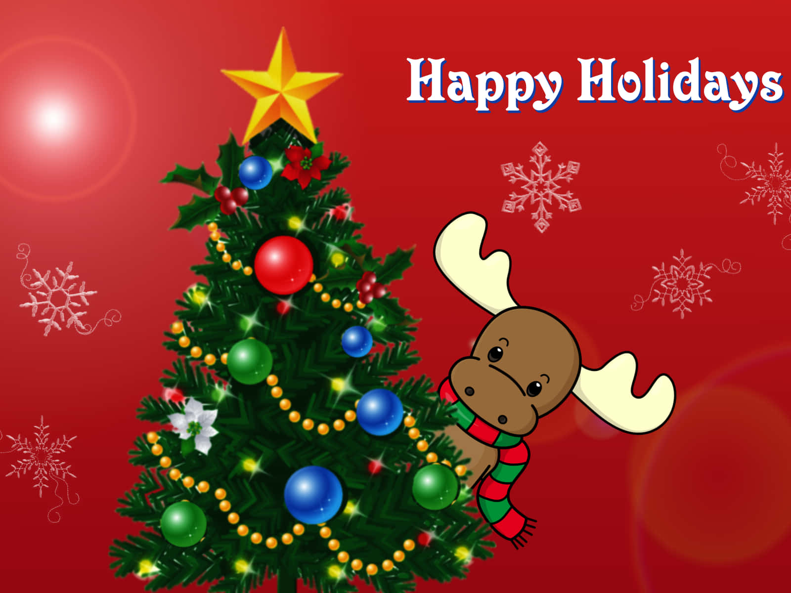 Cute Christmas Tress Happy Holidays Picture