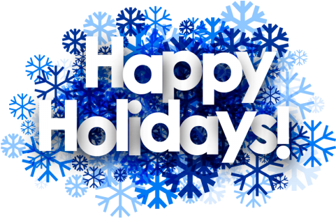 Happy Holidays Snowflake Greeting PNG