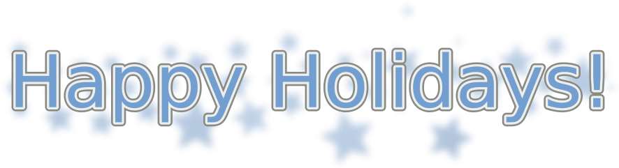 Happy Holidays Snowflake Text PNG