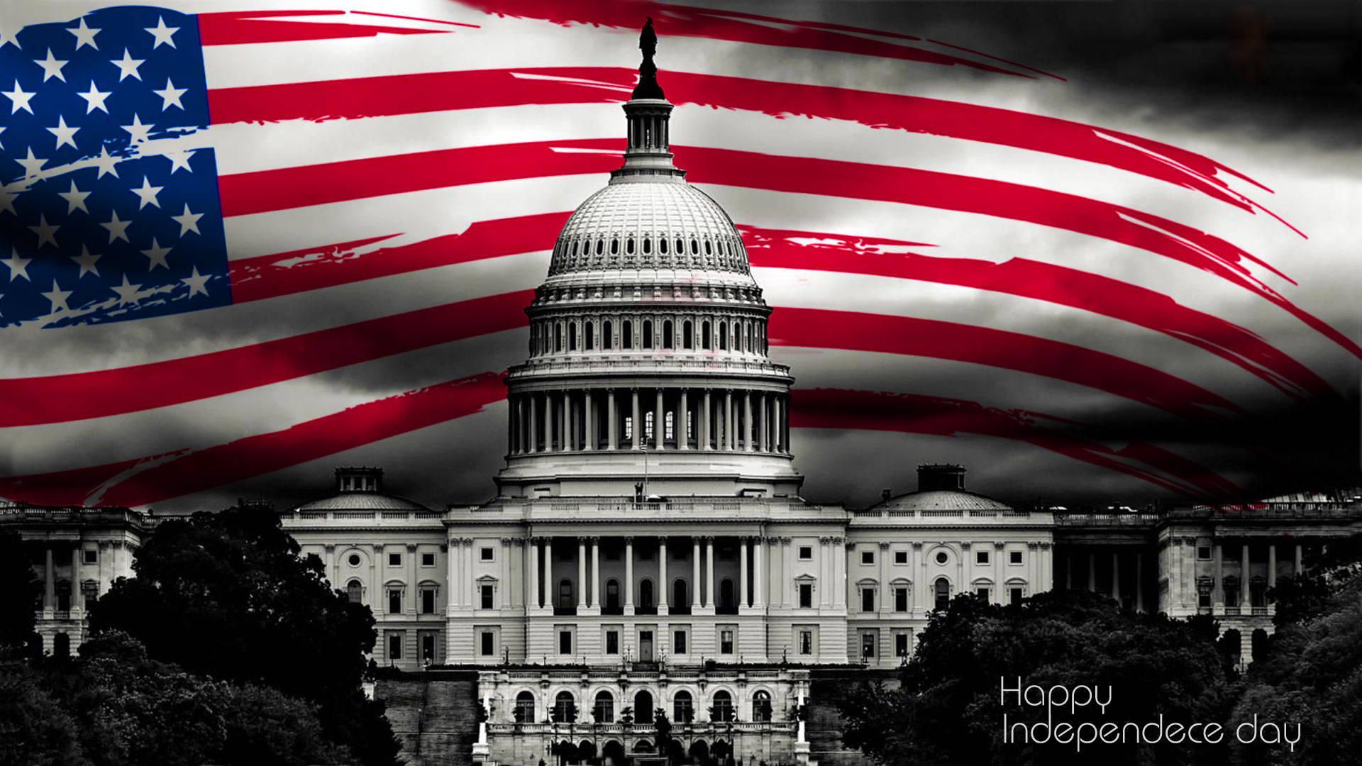 Happy Independence Day Us Capitol