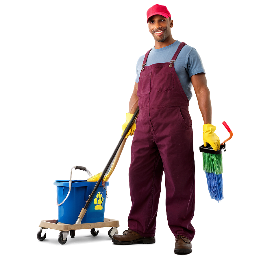 Download Happy Janitor Png 65 | Wallpapers.com