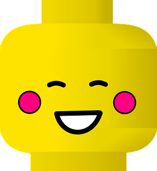 Happy Lego Face Emoji PNG