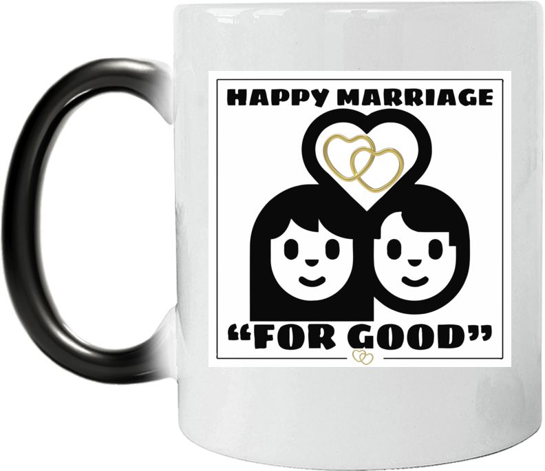 Download Happy Marriage Mug Design | Wallpapers.com