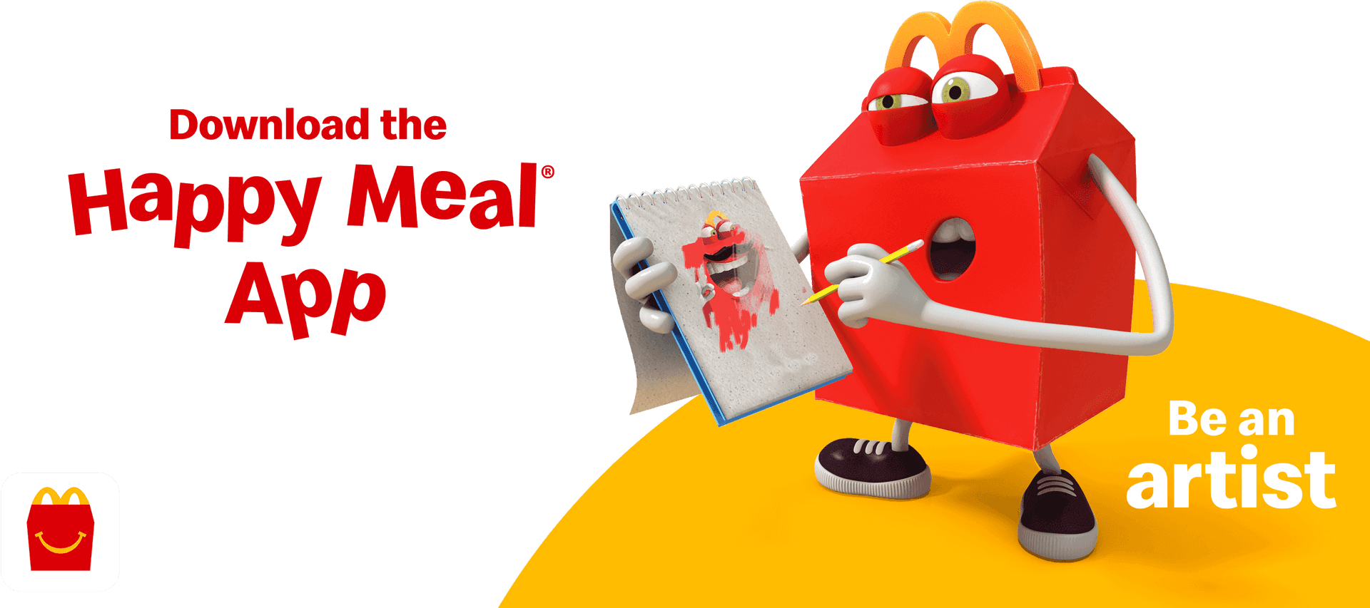 Happy Meal App Promotion Artist Theme PNG
