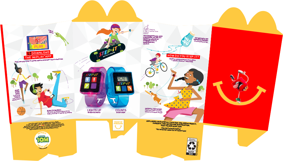 Happy Meal Step It Activity Tracker Promotion PNG