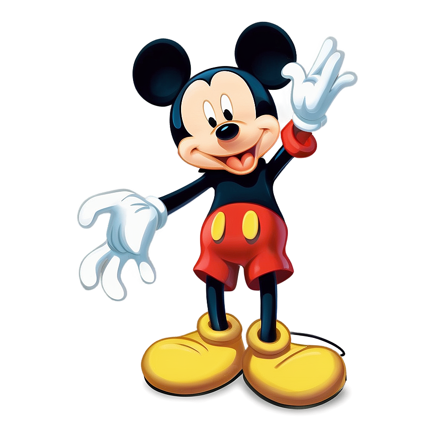 Download Happy Mickey Mouse Character Png Kxe18 | Wallpapers.com