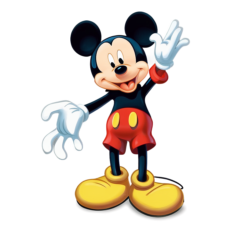 Happy Mickey Mouse Character Png Kxe18 PNG