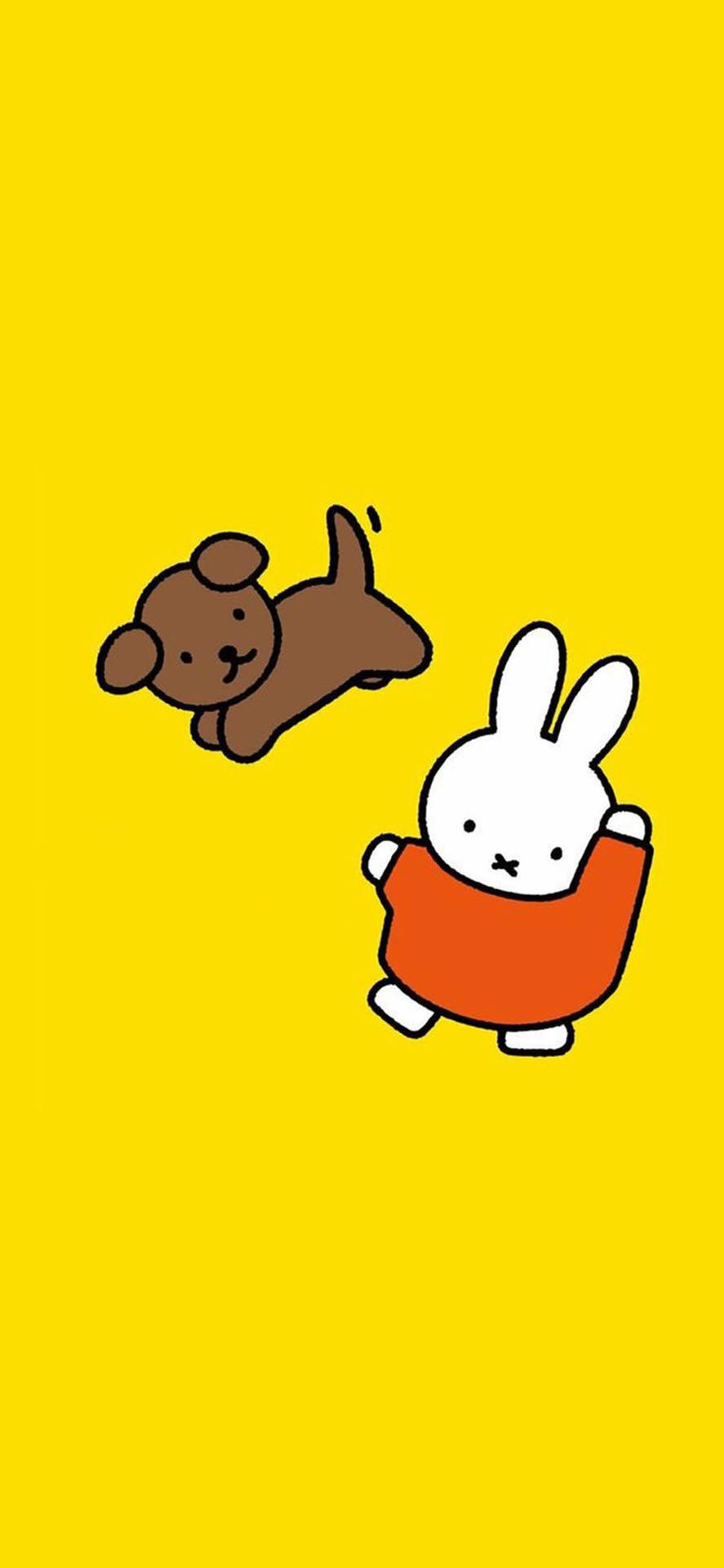 Happy Miffy And Snuffy Background