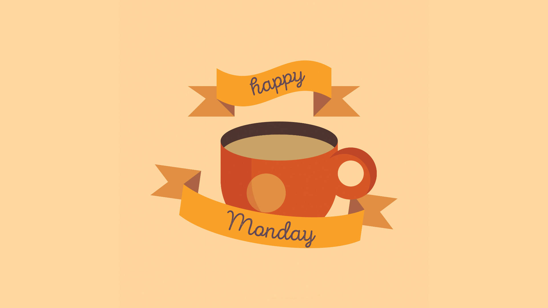 Happy Monday Coffee Wallpaper