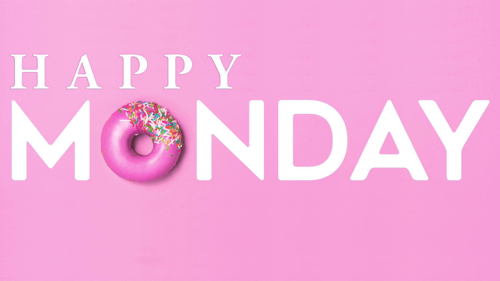 Happy Monday Doughnut Wallpaper