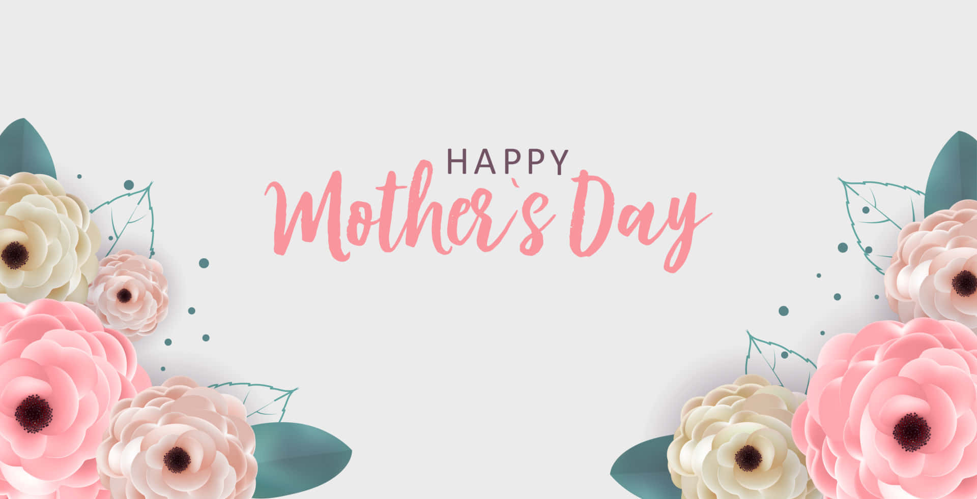 Happy Mothers Day Floral Greeting Wallpaper