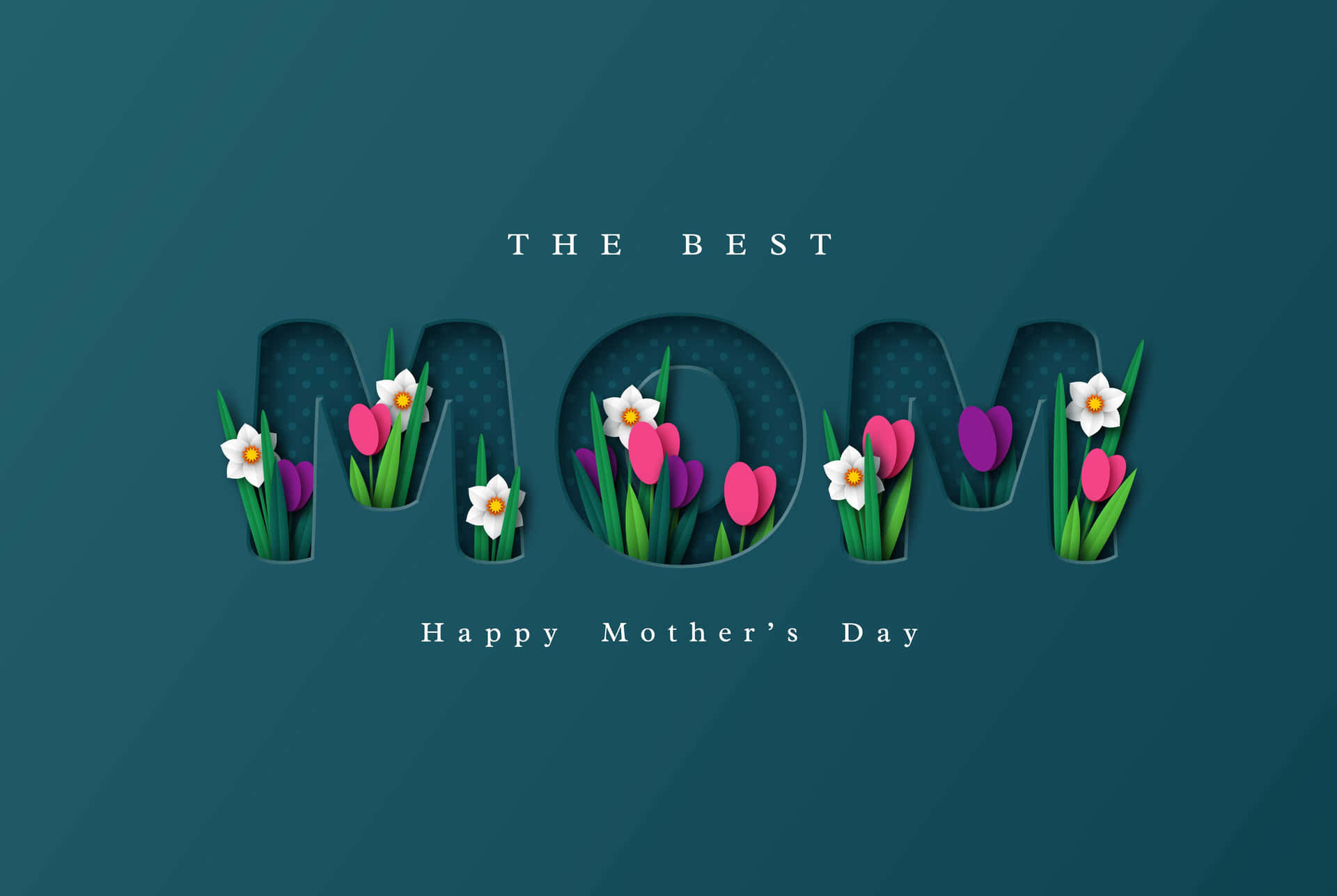 Fejr de særlige kvinder i dit liv med glade mødre Dag tapet Wallpaper