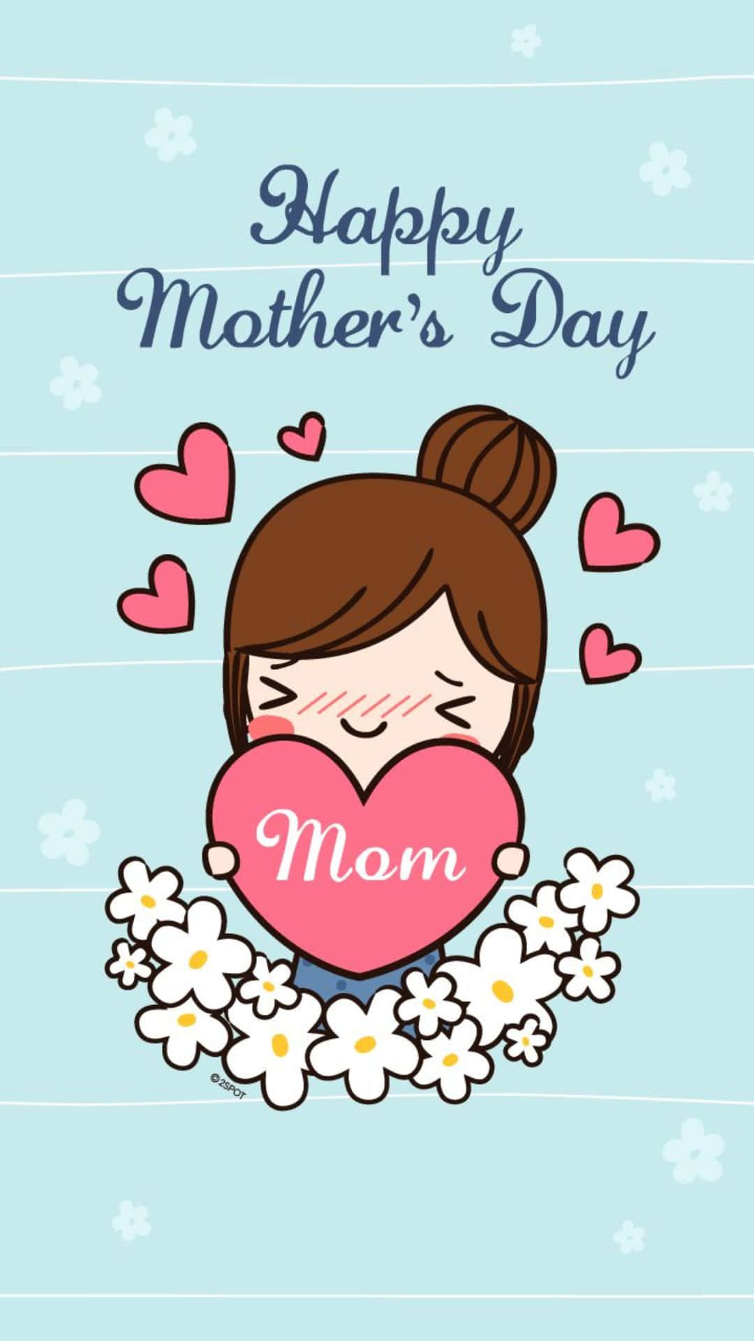 “felizdia Das Mães! Enviando Todo O Amor De Longe!” Papel de Parede