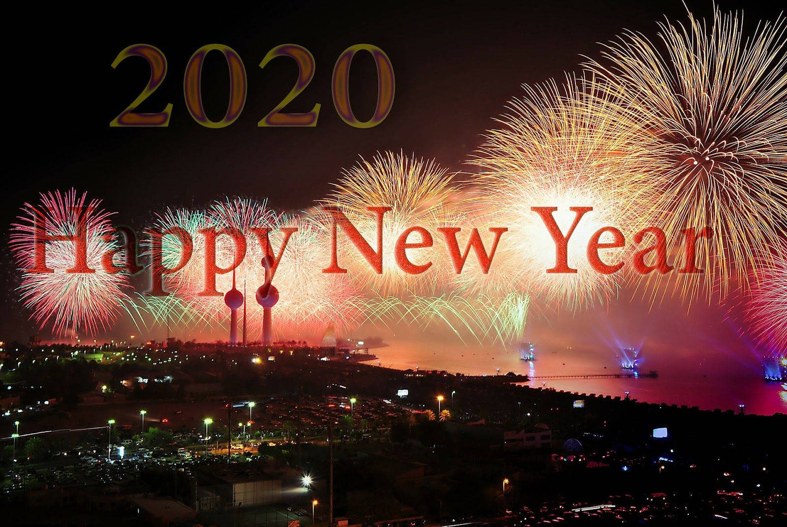 Felizano Novo 2020 - Imagem De Desejos De Feliz Ano Novo 2020. Papel de Parede