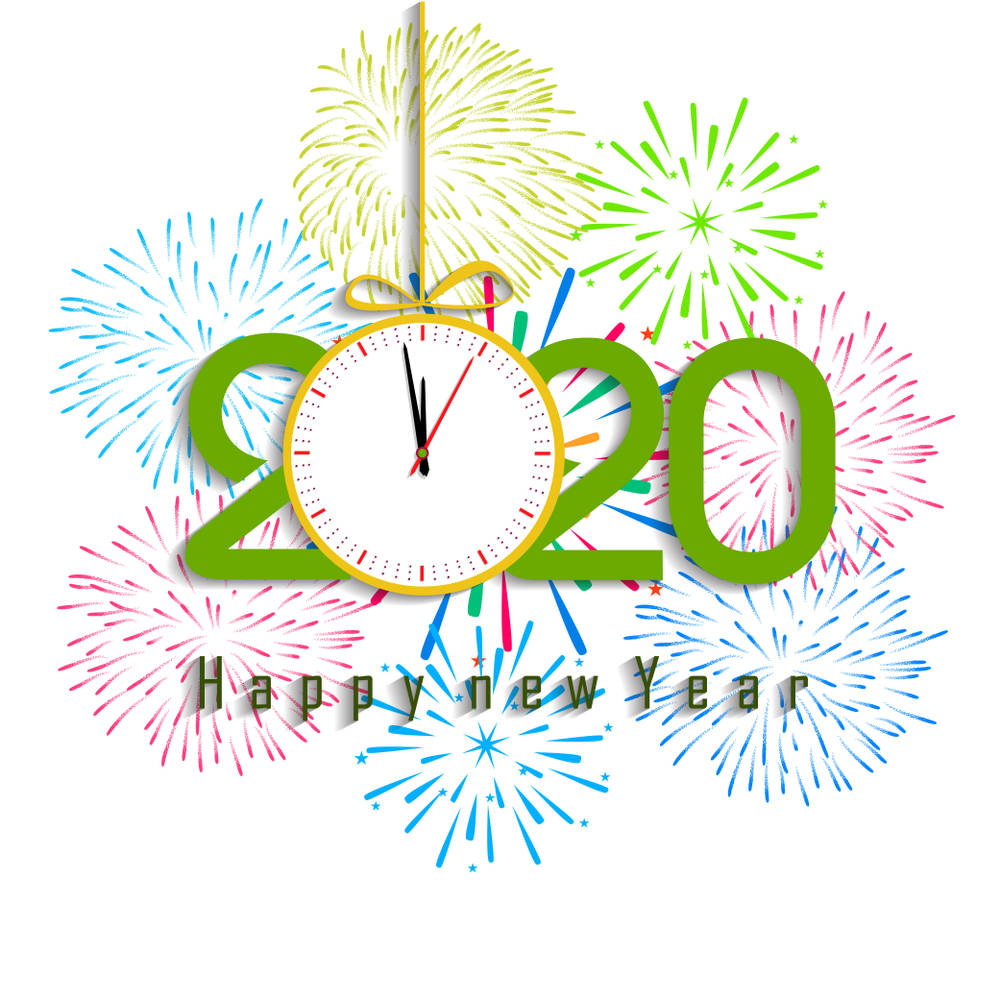Wishing everyone a bright and happy New Year 2020 Wallpaper