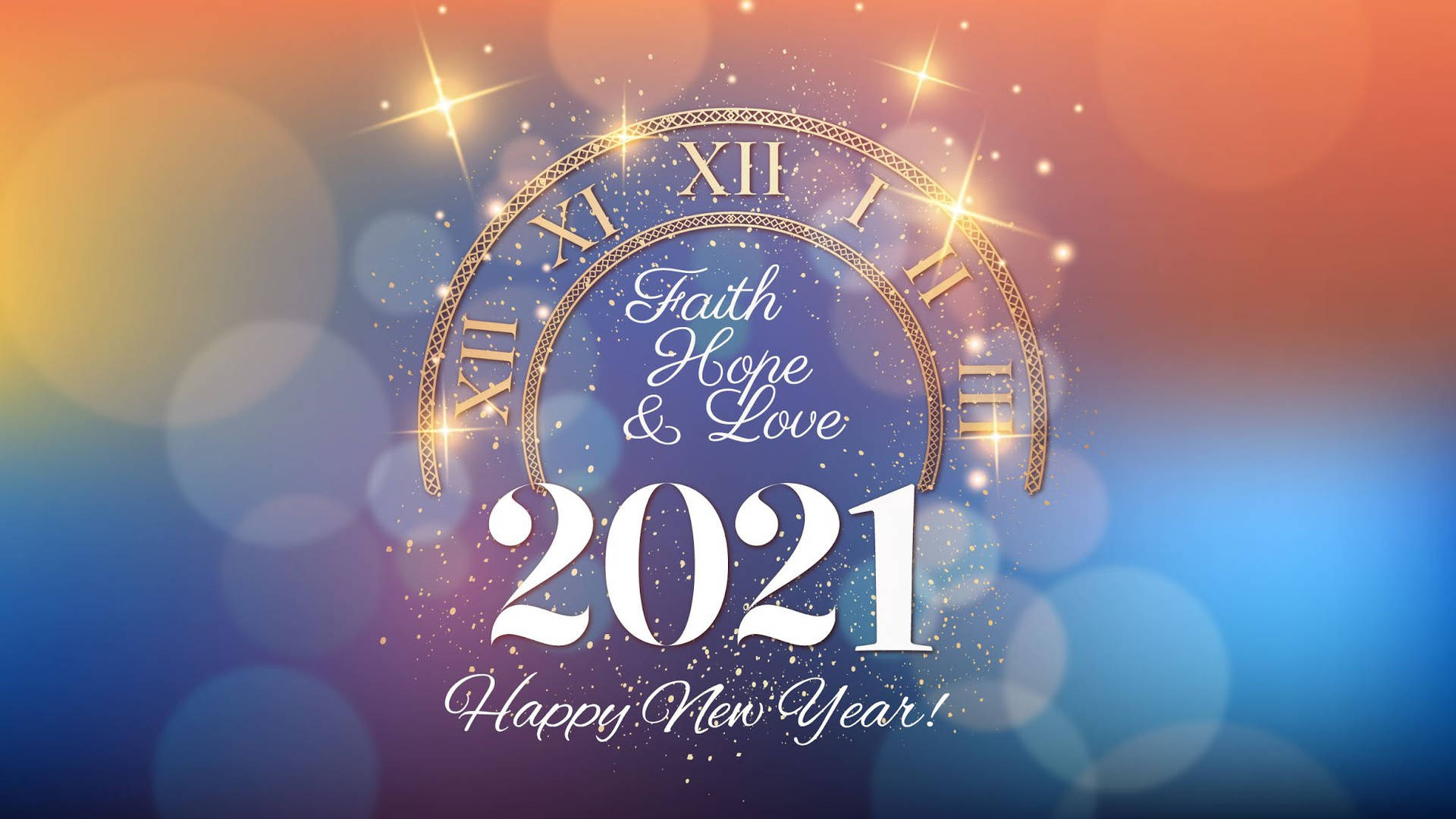 Ønsker et glædeligt nytår 2021 Bibelvers Tapet Wallpaper