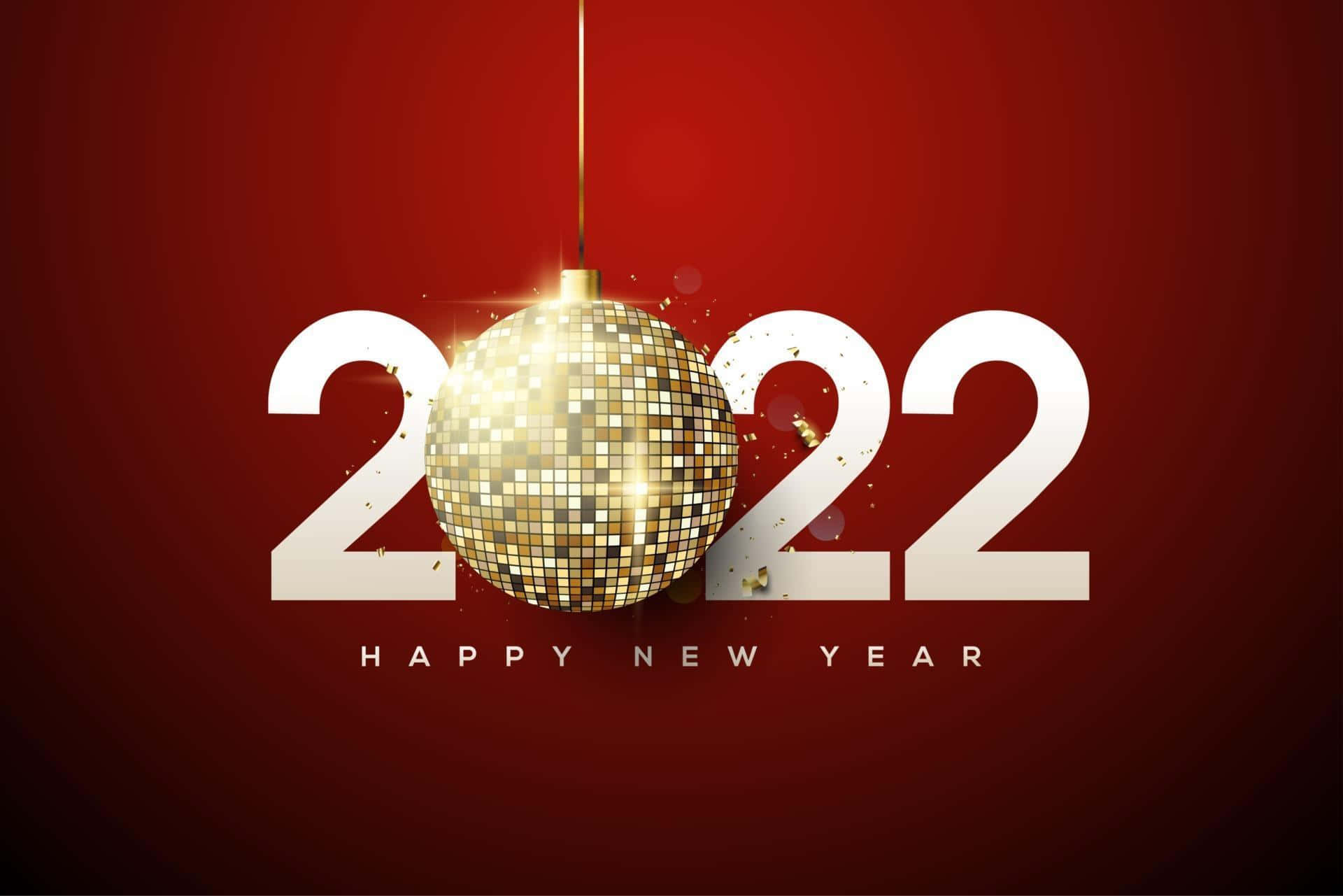 Velkommendet Nye År 2022 Med Glæde Og Håb.