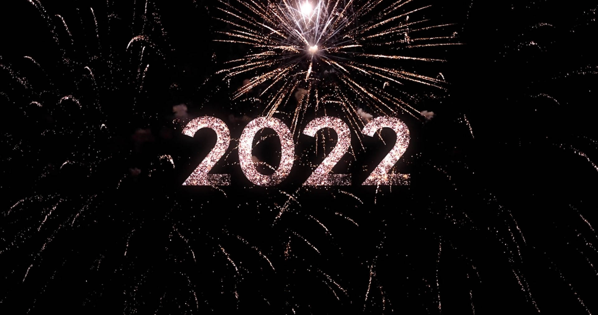 Happy New Year 2022 Bright Fireworks Wallpaper