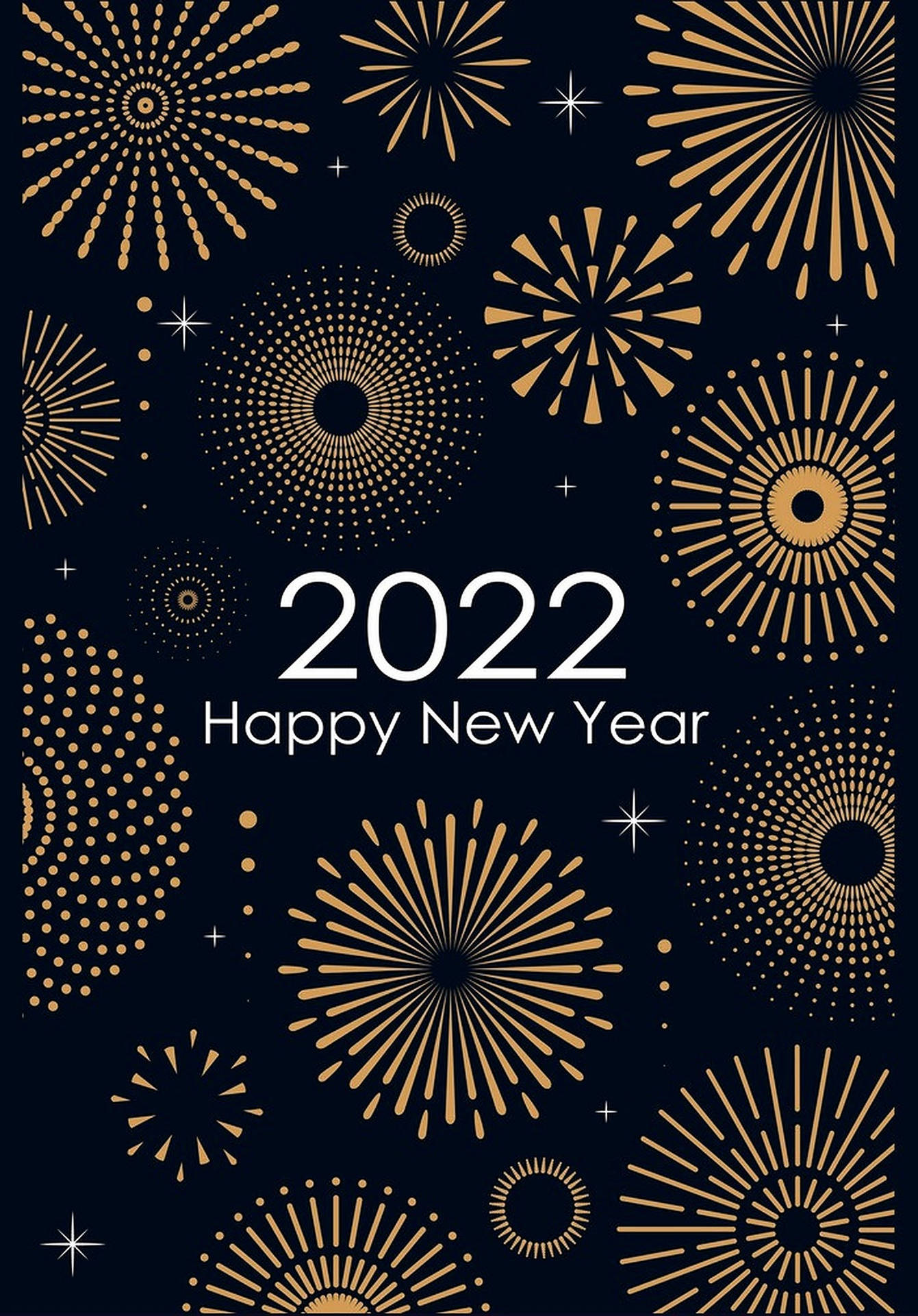 Happy New Year 2022 Fireworks Wallpaper