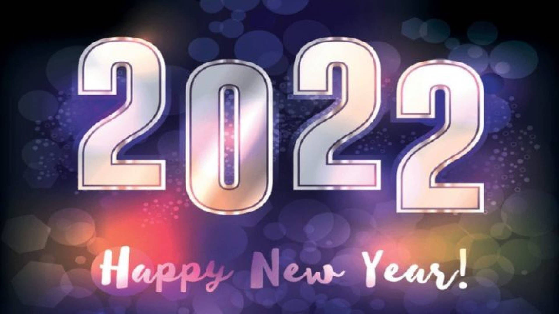 Happy New Year 2022 Greeting Wallpaper