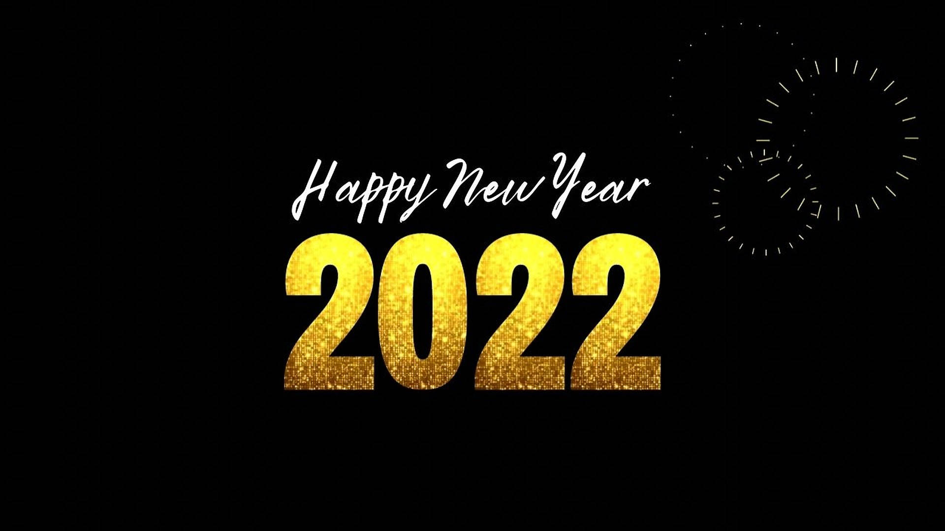 Caption: Celebrate Fresh Beginnings: Happy New Year 2022 Minimalist Poster Wallpaper