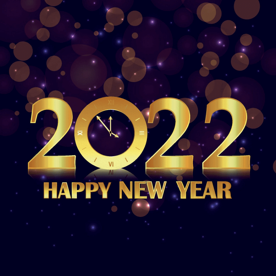 ¡tedeseo Un Muy Feliz Año Nuevo 2022!