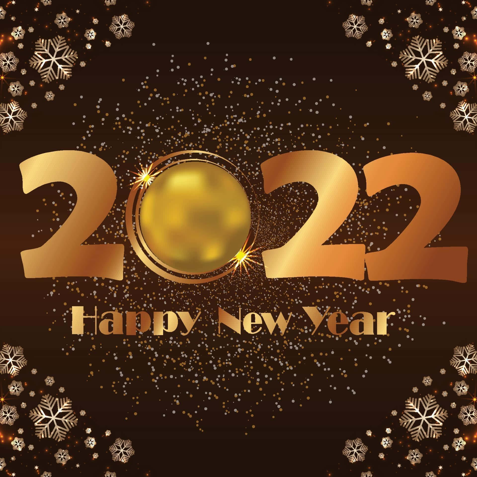 Happy New Year 2020 With Golden Background