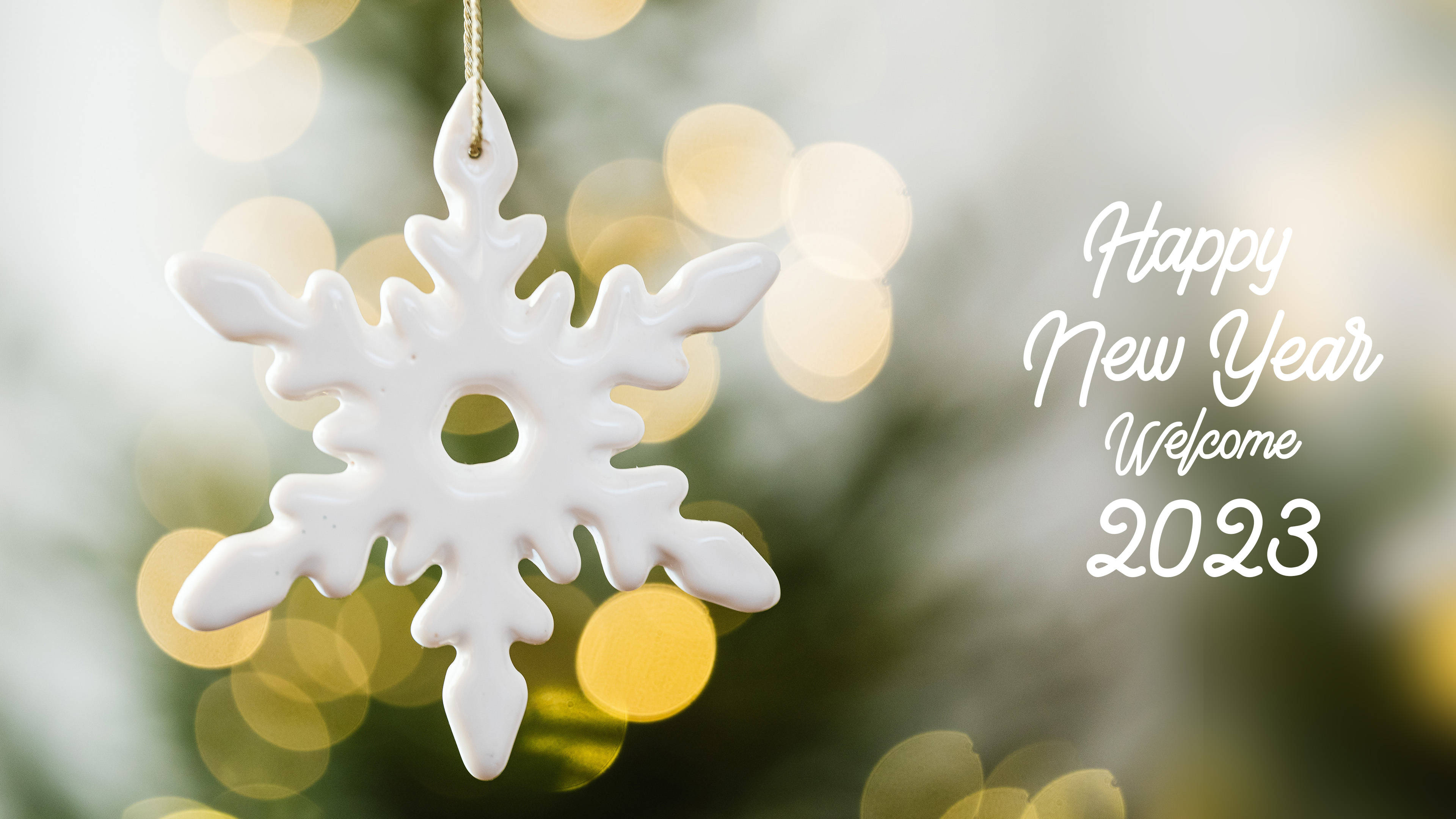 Download Happy New Year 2023 Snowflake Wallpaper 