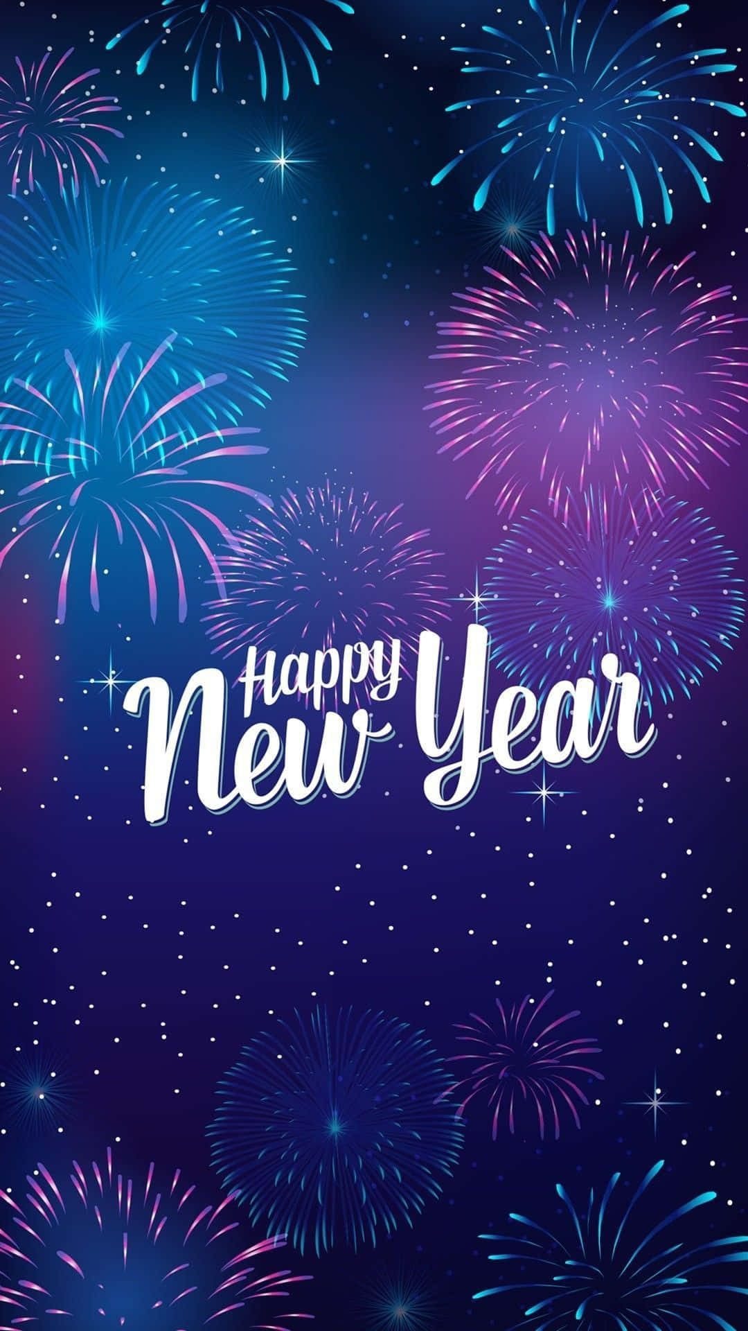 Hintergrundbildzum Neujahr Mit Feuerwerk Wallpaper
