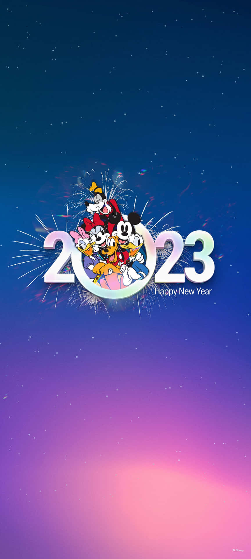 Happy New Year Mickey Mouse Iphone Wallpaper