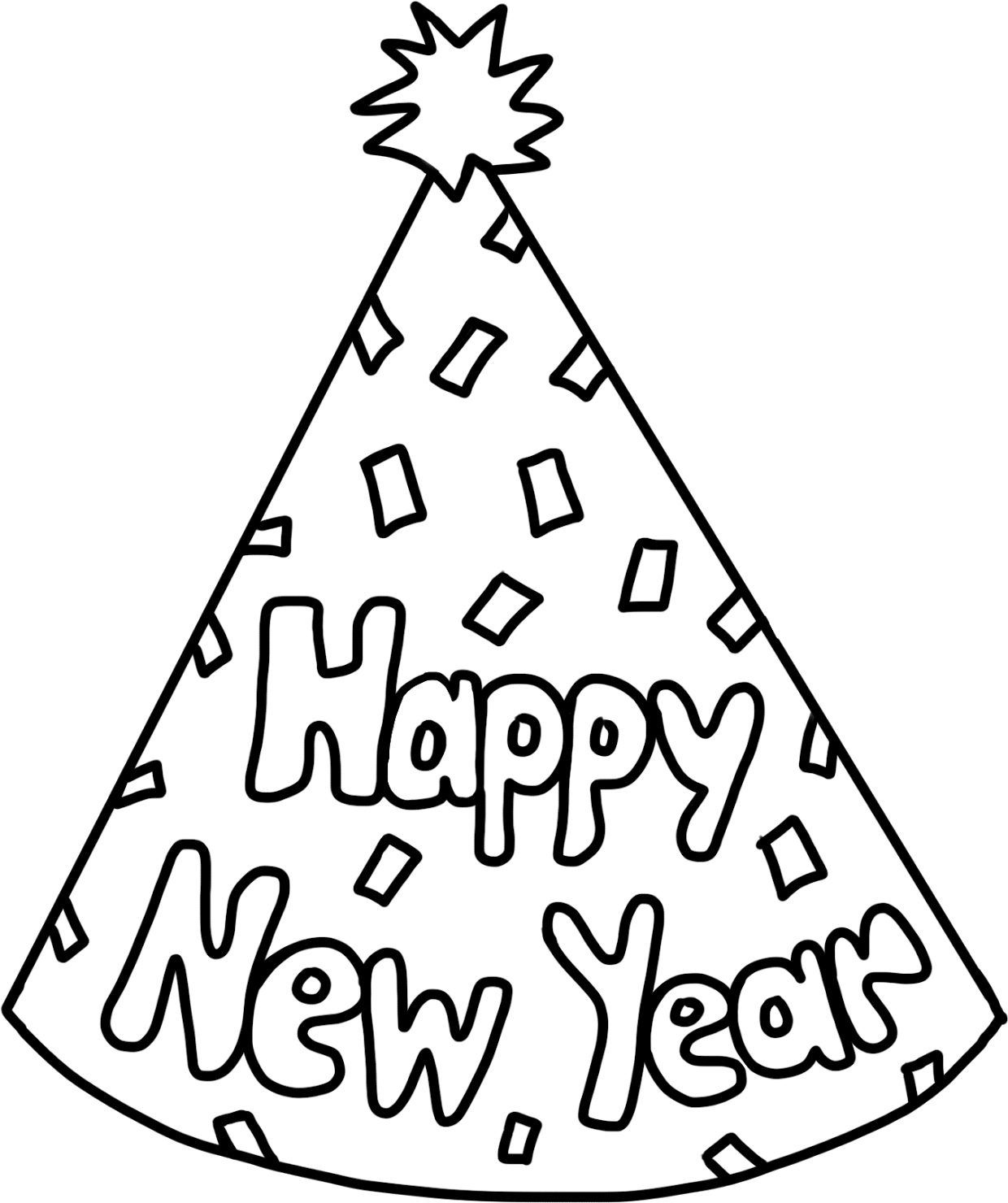 Happy New Year Party Hat PNG