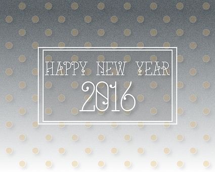 Happy New Year2016 Greeting Card PNG