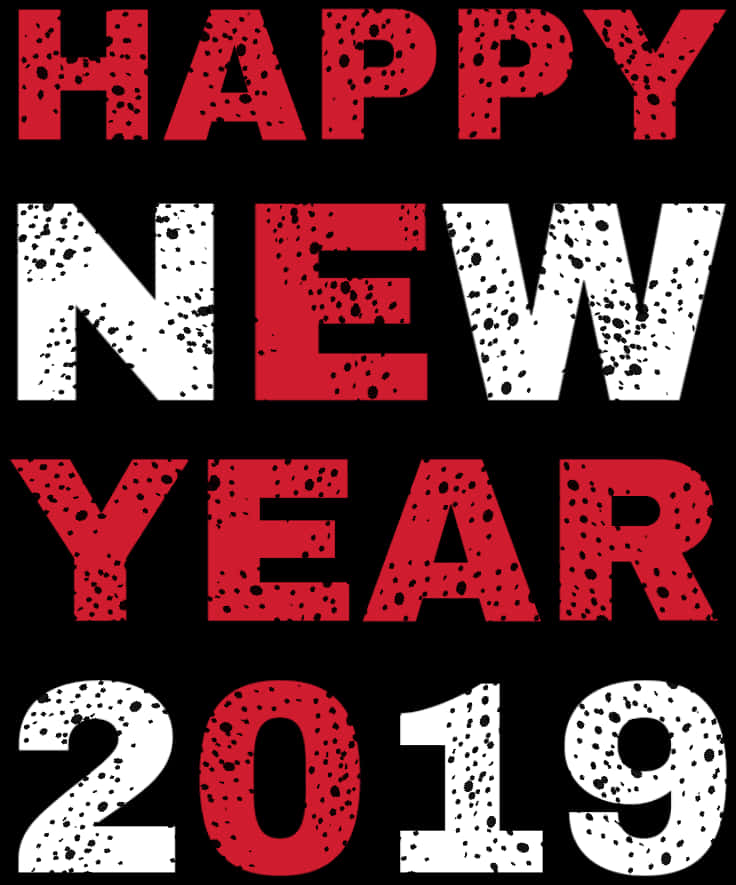 Happy New Year2019 Celebration Graphic PNG