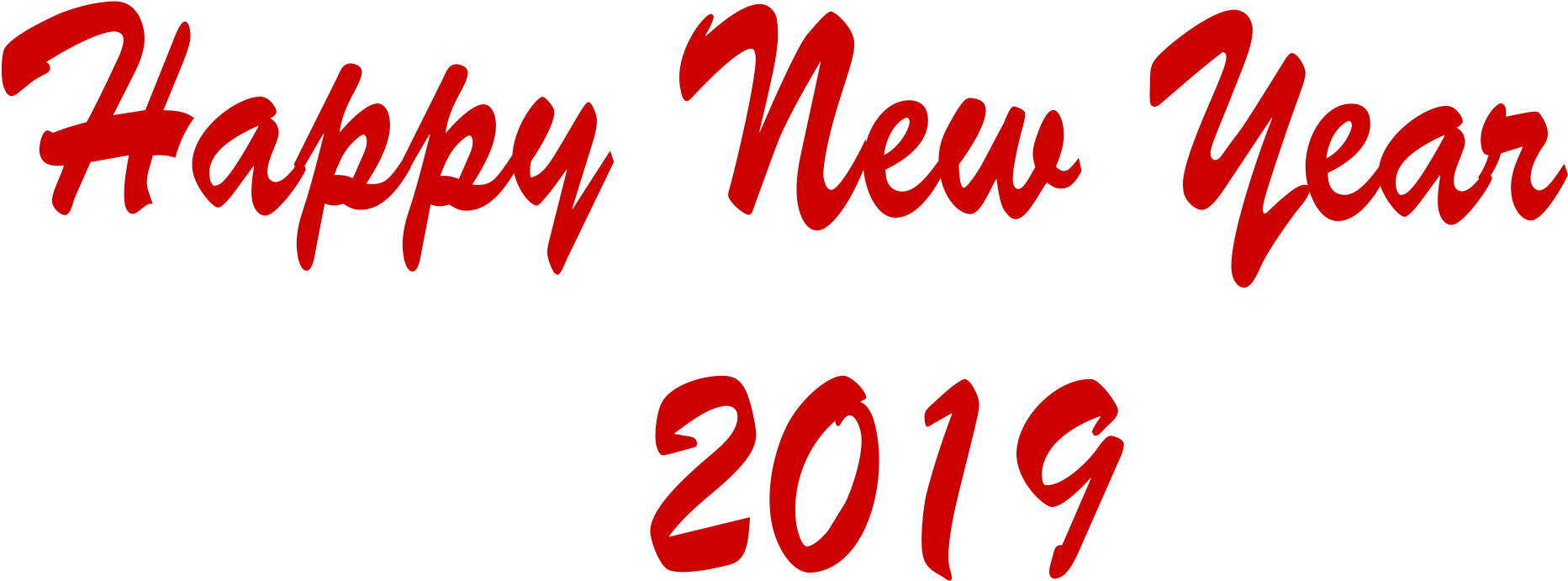 Happy New Year2019 Celebration PNG