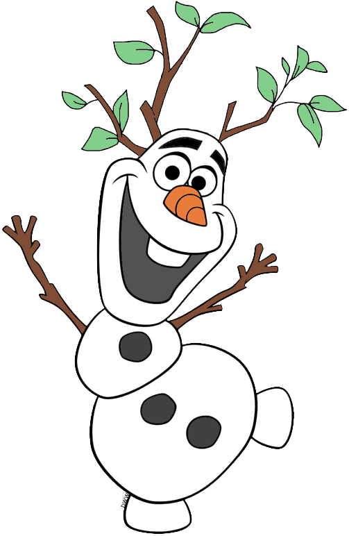 Happy Olaf Frozen Character PNG