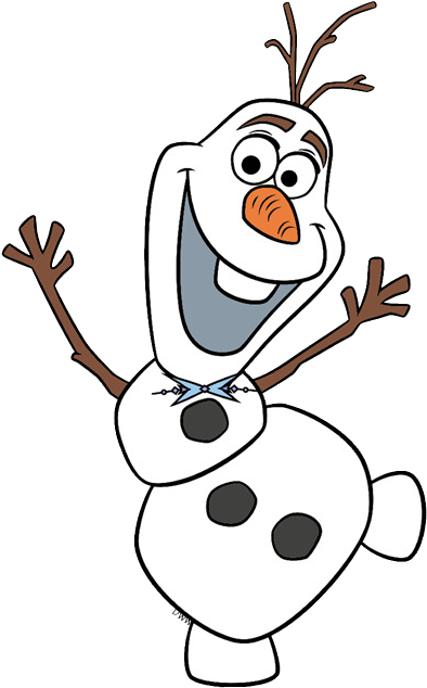Happy Olaf Frozen Character PNG