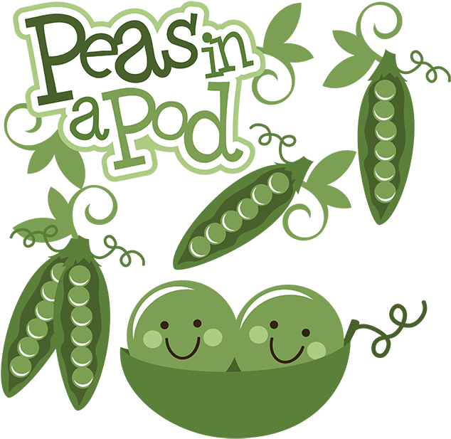 Happy Peasina Pod Illustration PNG