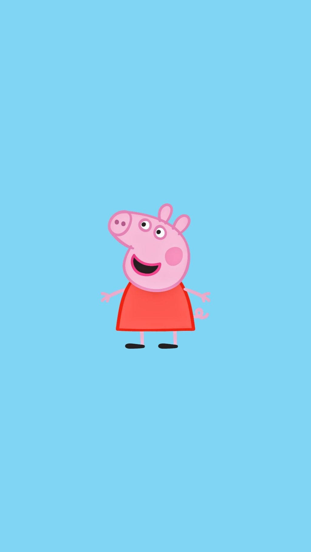Wallpaperglad Peppa Pig Iphone-bakgrundsbild Wallpaper