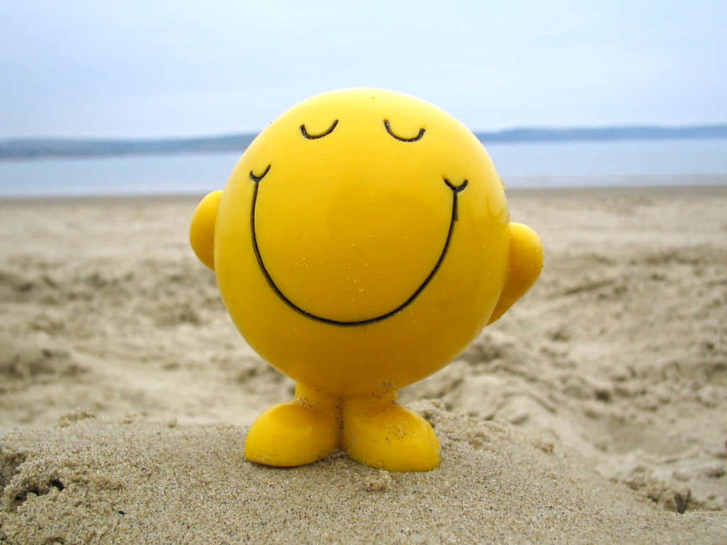 Lykkelig Emoji Legetøj Billede Tapet