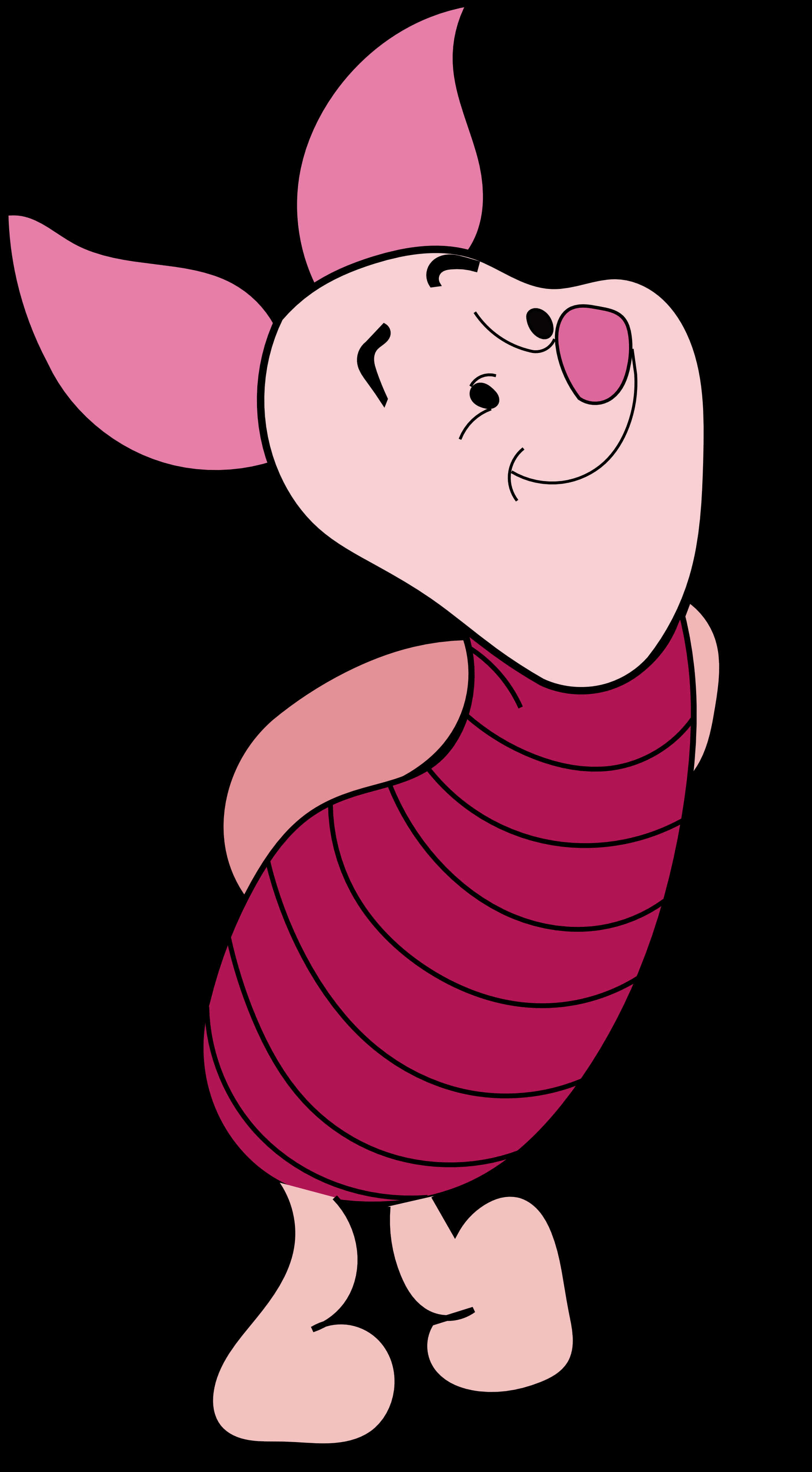 Download Happy Piglet Cartoon Character | Wallpapers.com