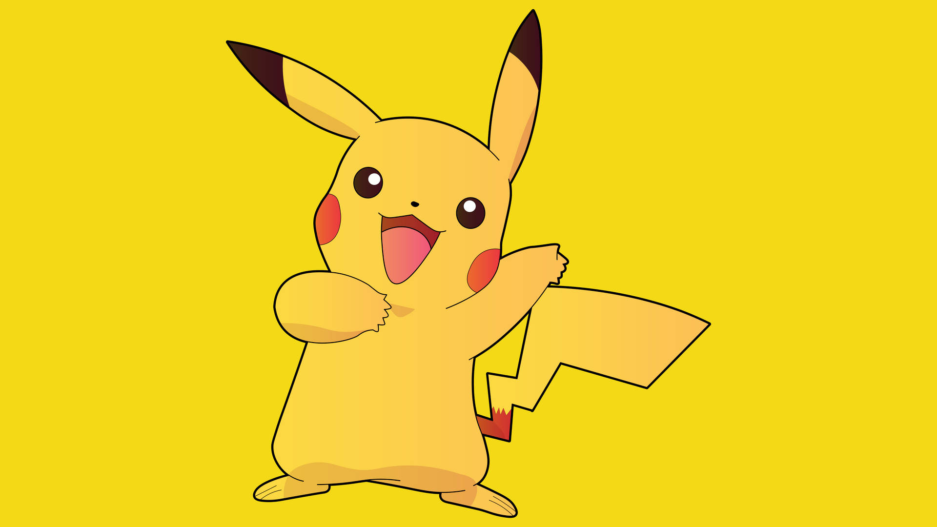 Happy Pikachu 4k Portrait Wallpaper