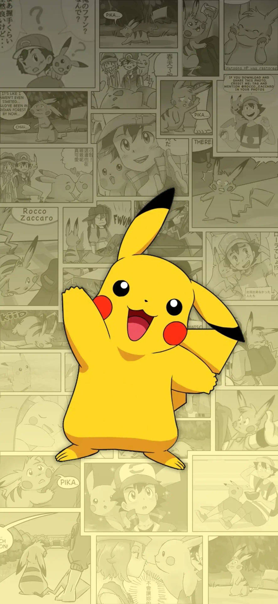 Happy Pikachu Iphone Background