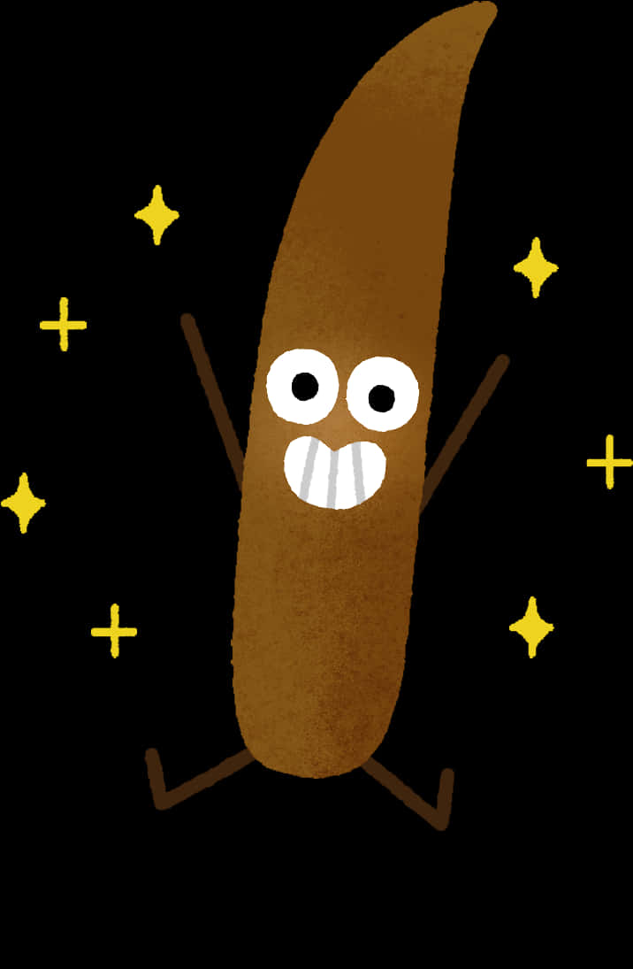 Happy Poop Cartoon Character PNG