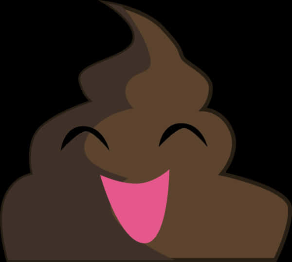 Happy Poop Emoji Graphic PNG